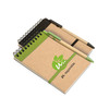 Cuaderno de papel reciclado + bolígrafo | 80 páginas