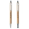 Conjunto de bolígrafo y lápiz de bambú