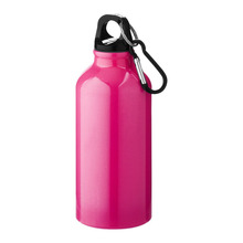 Botellas de Aluminio | Mosquetón | 400 ml | 92100002 Rosa fluorescente