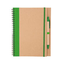 Cuadernos de anillas | Ecológicos | A5 | Con boli | 153437 Verde