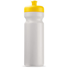 Botella deportiva | Libre de BPA | Resistente | 750 ml | A todo color | 9198797FC Blanco / Amarillo