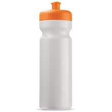 Botella deportiva | Libre de BPA | Resistente | 750 ml | A todo color | 9198797FC Blanco / Naranja