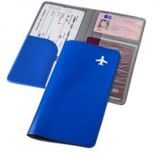 Portadocumentos de viaje | Bolsillo para documentos | PVC | 92119896 Azul