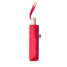 Paraguas | Plegable | Plástico reciclado | Resistente al viento | Ø 95 cm | 156315 Rojo