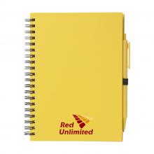 Cuadernos de notas Helix | Formato A5 | 70 páginas | Con bolígrafo | 733292 Amarillo