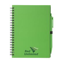 Cuadernos de notas Helix | Formato A5 | 70 páginas | Con bolígrafo | 733292 Verde