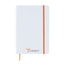 Cuaderno de notas blanco A5  | Cubierta dura | 734478 Naranja