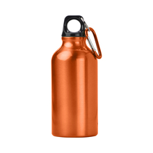 Botella de aluminio | 400 ml | Mosquetón | max141 Naranja