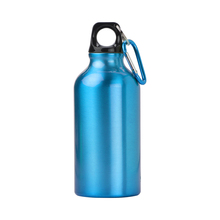Botella de aluminio | 400 ml | Mosquetón | max141 Azul claro
