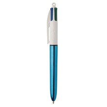 Bolígrafos BIC Balpen | 4 colores | Diseño metálico | 771106 Azul