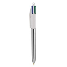 Bolígrafos BIC Balpen | 4 colores | Diseño metálico | 771106 Plateado