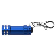 Linterna llavero de aluminio con 3 LED | 8034861 Azul