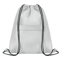 Mochilas de saco personalizadas | Poliéster | Bolsillo frontal | 8759177 Blanco