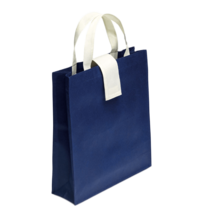 Bolsa de compras plegable con solapa de cierre | 36 x 32 cm | 8763835 Azul