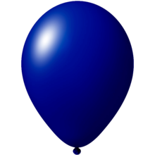 Impresión de globos | Ø 33 cm | Rápido | 9485951s Azul oscuro