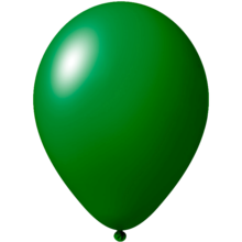 Impresión de globos | Ø 33 cm | Rápido | 9485951s Verde oscuro