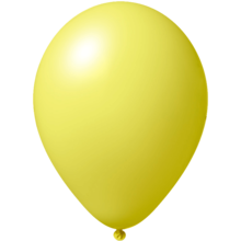 Impresión de globos | Ø 33 cm | Rápido | 9485951s Amarillo claro