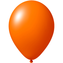 Impresión de globos | Ø 33 cm | Rápido | 9485951s Naranja