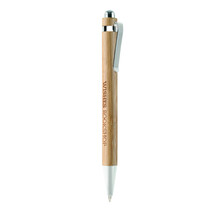 Bolígrafos de bambú l Tinta azul | Automáticos | max047 