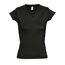 Camiseta de mujer | Cuello en V | 150 g / m² | 87511388 Negro