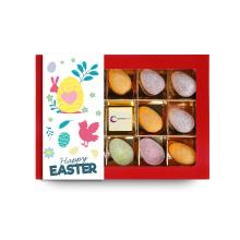 Caja de ventana con huevos de Pascua de lujo | incl. logopraline impreso | hecho a mano