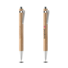 Bolígrafos de bambú l Tinta azul | Automáticos | max047 