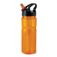 Botellas | Pajita con cerradura | 500 ml | 8798308 naranja  translúcido