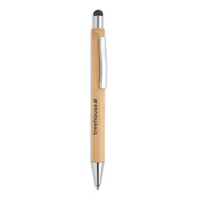 Bolígrafo | Bambú | Lápiz táctil | Tinta azul